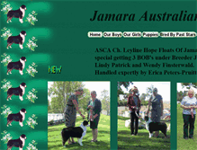 Tablet Screenshot of jamara-australianshepherds.com